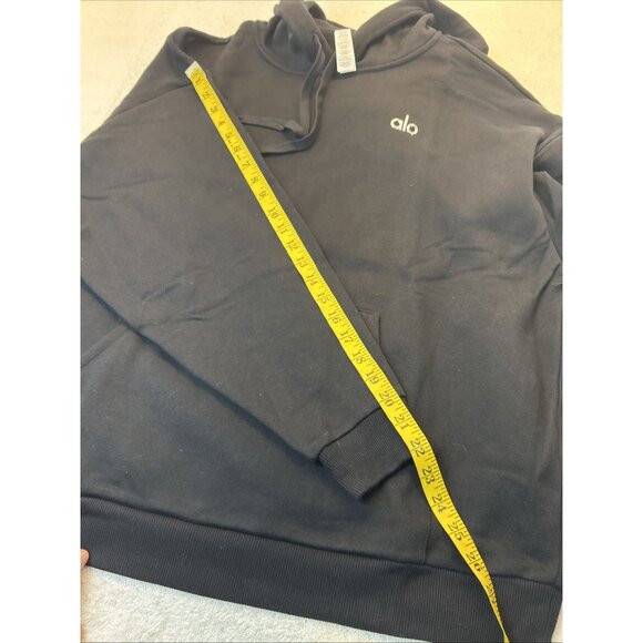 Alo Yoga Accolade Hoodie Pullover Men SZ L Black New w/Tags - Picture 8 of 10